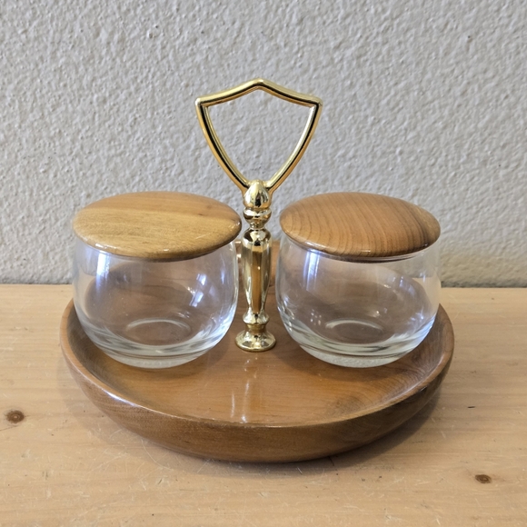 Vintage Oregon Myrtlewood Condiment Serving Tray - Picture 2 of 7